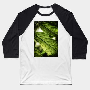 Green Leaf Veins Baseball T-Shirt